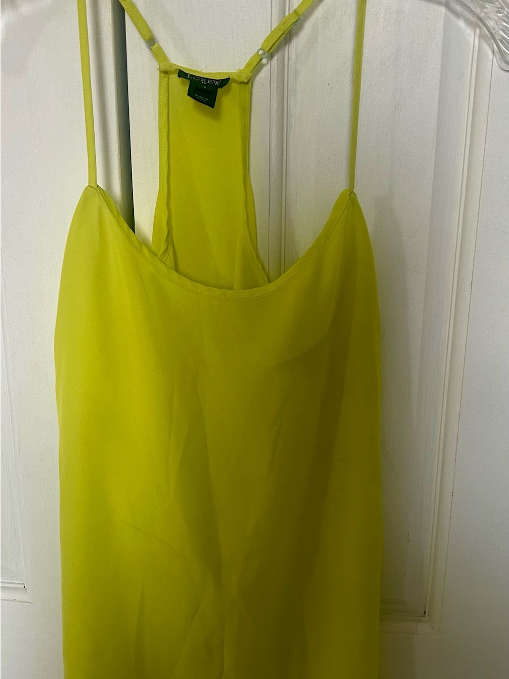 J. Crew Neon Lime Slip Camisole
